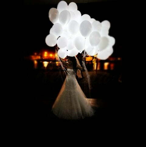 оформление воздушными шарами свадьбы